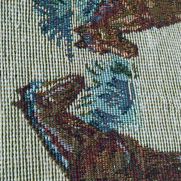 SALE! RARE! Horse Tapestry 🐎 Woven Faux Leather Vintage Handbag Never Used - Picture 7 of 16